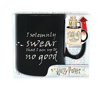 Harry Potter - Taza - Mapa del merodeador - Taza de café con efecto térmico Hogwarts Mug - 460 ml - Mapa de Marauders - Cerámica - Caja de regalo