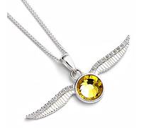 Harry Potter The Carat Shop - Collar dorado adornado con cristales, Plata esterlina