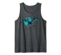 Harry Potter Thestral Moon Camiseta sin Mangas, Hombre, Jaspeado Oscuro, XXL
