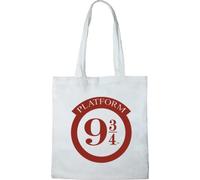 Harry Potter TOTE BAG PLATFORM 9 3/4", REFERENCIA: BWHAPOMBB006, BLANCO, 38 x 40 cm
