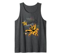 Harry Potter Triwizard Potter Camiseta sin Mangas, Hombre, Jaspeado Oscuro, XXL