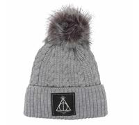 Harry Potter Unisex Adult Deathly Hallows Beanie One Size Grey