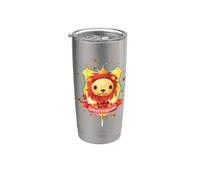 Harry Potter Watercolor Gryffindor Crest Vaso térmico de acero inoxidable de doble pared