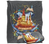 Harry Potter Watercolor Hogwarts Crest Manta súper Suave con Tacto Sedoso - 152 x 127 cm