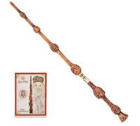 HARRY POTTER-WIZARDING WORLD - VARITA DUMBLEDORE DELUXE - Auténtica Varita de Albus Dumbledore de 30 cm con Tarjeta de Hechizo - 6062060 - Juguetes Niños 6 Años +