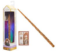 HARRY POTTER-WIZARDING WORLD - VARITA HERMIONE GRANGER DELUXE - Auténtica Varita de Hermione Granger de 30 cm con Tarjeta de Hechizo - 6062057 - Juguetes Niños 6 Años +