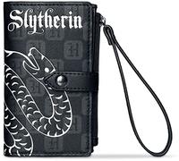 Harry Potter Wizards Unite - Slytherin Wallet Mujer Cartera Negro 50% Poliester,50% Poliuretano