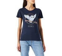 Harry Potter Wohapomts336 Camiseta, Azul Marino, S para Mujer