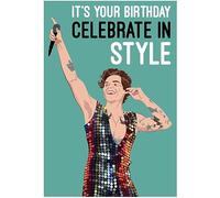 Harry Styles - Tarjeta de cumpleaños con estilo