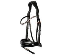 Harry's Horse Cabezada Rosegold Lacque II Shetland Negro/Rosa