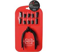 Harry's Horse Sporen Compositi Hotspur, Mujer, Negro, M-M