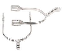 Harry's Horse Espuelas de cuello de cisne de acero inoxidable, gris, D40, 43201991