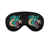 Harsh Wolf Funny Sleep Eye Mask Soft Blindfold Eye Cover con correa ajustable Night Eyeshade para hombres y mujeres
