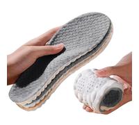 Harssidanzar Flannel arc-absorber les chocs semelle intérieure pour la chaleur, le confort et le sport, DU203ES, GRY, 41/42