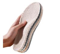 Harssidanzar Flannel arc-absorbeur de la semelle pour la chaleur, le confort et le sport, DU203ES, WHT, 39/40