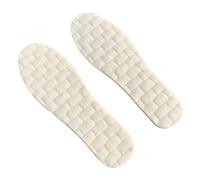 Harssidanzar laine latex chaussures en coton chaud coussinets sont doux et confortable, adapté pour les hommes et les femmes, DU201, DU201, blanc, taille 45/46