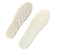 Harssidanzar laine latex chaussures en coton chaud coussinets sont doux et confortable, adapté pour les hommes et les femmes, DU201, DU201, blanc, taille 43/44