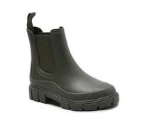 Harssidanzar Mujer Tobillo Chelsea Bota Impermeable Jardín Zapatos Antideslizante Botas de Lluvia Cortas para el Trabajo al Aire Libre HL217EU,Verde,Tamaño 36