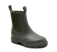 Harssidanzar Mujeres Botas de Lluvia Cortas Impermeable Zapatos de Jardín Antideslizante Tobillo Bota de Chelsea para el Trabajo al Aire Libre HL216EU,Verde,Tamaño 41