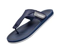Harssidanzar Sandalias resbaladizas en la playa de verano dentro y fuera de la Sala de trapeadores masculinos KM235EU,Marina,Tamaño 42