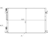HART Condensador Acondicionado para Opel Vectra C Caravan Fiat Croma 2.2 16V 1.8