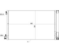 HART Condensador Aire Acondicionado para Opel Insignia A Caravan 2.0 CDTI
