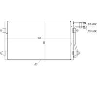 HART Condensador Aire Acondicionado para VW Lt 28-46 II Caja 2.5 Tdi
