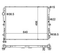 HART Enfriador de Agua Apto para Mercedes Glc Vito Caja X253 W447 S213