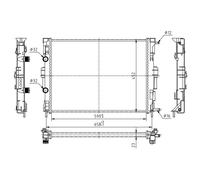 HART Enfriador de Agua Apto para Renault Scénic II Megane JM0/1 KM0/1 BM0/1