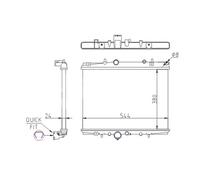 HART Enfriador de Agua para Citroën C5 I Peugeot 607 406 Break Dc De 9D
