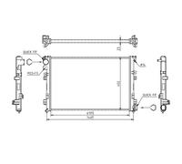 HART Enfriador de Agua para Fiat Scudo Caja Citroën Jumpy 220 220L 220P