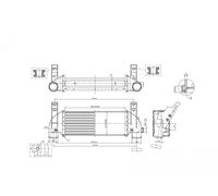 HART Intercooler LLK Radiador Para Ford Transit Connect 1.8 Di Tourneo