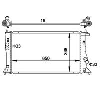 HART Radiador Refrigerante Compatible Para Mazda 5 CR19 2.0 1.8