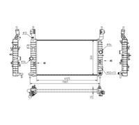 HART Radiador Refrigerante Compatible Para Opel Meriva