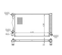 HART Radiador Refrigerante Para Audi A6 4F2 C6 2.4 3.2 FSI QUATTRO 2.8 4F5 4FH