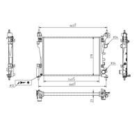 HART Radiador Refrigerante Para Opel Corsa D Fiat Grande Punto S07 199