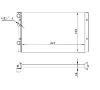 HART Refrigerador Para VW Lupo Golf III 6X1 6E1 1.2 TDI 3L 1.6 GTI 1H1