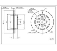 HART TARCZE III 2X BREMSSCHEIBEN Ø 253 Ventilado Para Opel Agila (A) Subaru