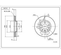HART TARCZE III 2X DISCOS DE FRENO Ø 288 Ventilados Para Saab 9-3 9-5 Kombi Opel