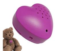 Hart Vormige Spraakrecorder - 5,5 x 5,5 x 3,8 cm Hartslag Simulator Box | Plucha accesorio pone Vibratie Geluidsopname - Kalmerend Hulpmiddel Hond Angst Slaap