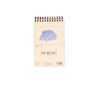 Hartem - Bloc de Dibujo para Artistas, A6 Sketchbook 90g/m², 60 Hojas/120 Páginas Encuadernadas en Espiral, 10,5 x 14,8 cm, Cuaderno de Bocetos, Lápiz de Grafito 2B