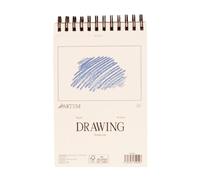 Hartem - Bloc de Dibujo para Artistas, A6 Sketchbook 90g/m², 60 Hojas/120 Páginas Encuadernadas en Espiral, 10,5 x 14,8 cm, Cuaderno de Bocetos