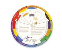 Hartem - Círculo Cromático en Español e Ingles | Rueda de Colores Cromática Bilingüe | Guía para Mezclar y Combinar Colores | Ideal para Arte, Diseño, DIY y Principiantes