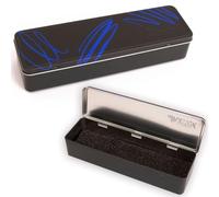 Hartem - Estuche Metálico con Tapa Abatible, Caja Vacía Portátil para Lápices, Pinceles, Medios Godets de Acuarela, Bolígrafos y Material de Arte, Organizador Resistente para Viaje o Escuela