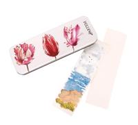 Hartem - Pack 25 Marcapáginas de Papel para Acuarela 5,5 x 20 cm, Tarjetas en Blanco de 300 gsm, Prensado en Frío y Libres de Ácidos para Técnicas Mixtas, Manualidades o Etiquetas de Regalo