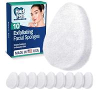 HartFelt Caja de belleza de exfoliación facial con almohadillas exfoliantes súper suaves | Juego de esponjas faciales reutilizables para limpieza diaria y eliminación de piel muerta | Caja de regalo