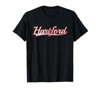 Hartford Connecticut New England Vintage Varsity Distressed Camiseta
