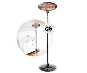 Hartig + Helling 98759 BS 55 Calentador electrico para colocar con 3 serpentines de calefacción