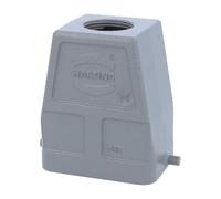 HARTING 19 30 006 0446 Heavy Duty conector campana, M25, parte superior entrada, 2 pinzas, alto perfil, han serie B, 180â °, 6B