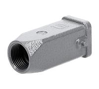 Harting 19200031440 Han 3A Carcasa para Boquillas M20 - Protección EMV | Carcasa industrial IP65 de latón y metal, conexión estanca para exteriores, compatible con enchufe industrial robusto